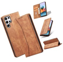 Wallet Case for Galaxy S22 Ultra, Retro PU Leather - $55.14