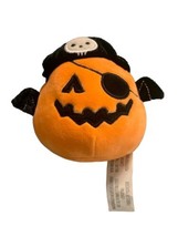 4&quot; Squishmallow Kellytoy Paxton the Pirate Pumpkin Bat Halloween 2021 - £8.18 GBP