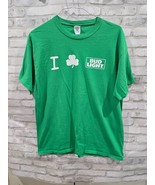 I Shamrock Love Bud Light Green St. Patricks Day T-Shirt Green XL Clean - $18.99