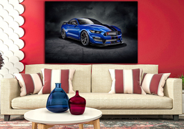 Ford Mustang canvas Shelby GT350 Ford Mustang poster Car canvas print - £52.69 GBP
