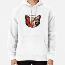  Meow Meow Meow Jason Cat White Pullover Men&#39;s Hooddie - £27.88 GBP