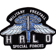 4.25&quot; Army Halo Military Freefall Special Forces Embroidered Patch - £21.67 GBP