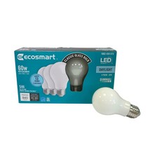 Ecosmart 60W Equivalent A19 Dimmable Frosted Filament LED Light Bulbs, 4 - $9.89