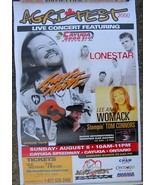 AGRIFEST 2000 TRAVIS TRITT STOMPIN&#39; TOM CONNERS CAYUGA COLLECTABLE POSTE... - $40.80 CAD