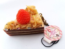 AMUSE Real Shortcake Strap Bag Charm / Keychain - 2000s Form Japan - £11.73 GBP