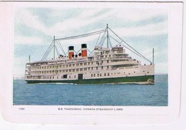 Transportation Postcard Folkard S S Tadoussac Canada Steamship Lines - £2.83 GBP