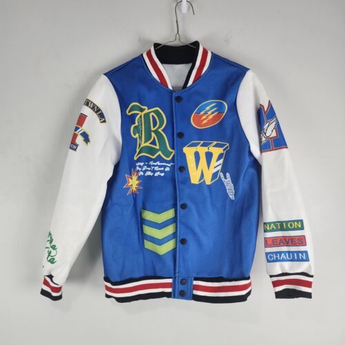 Primary image for First Row Varsity Jacket SZ Large Downtown LA League Graphic Print