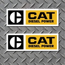 2x CAT Caterpillar Diesel Power Retro Vintage Vinyl Decal Sticker Truck Bumper - £3.13 GBP+