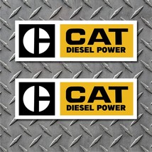 2x CAT Caterpillar Diesel Power Retro Vintage Vinyl Decal Sticker Truck ... - $3.91+