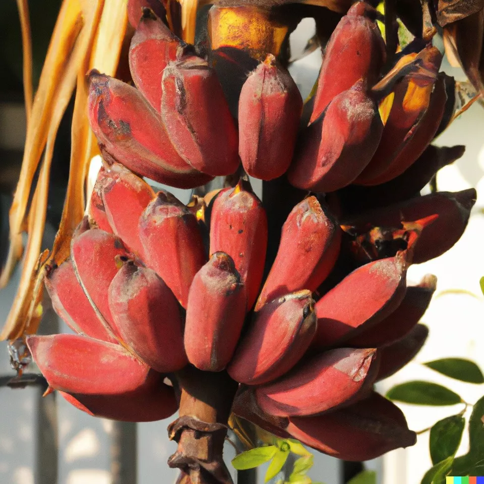 Fruit Tree: Red Banana (Musa Acuminata Red Dacca) Live Plant - £70.07 GBP