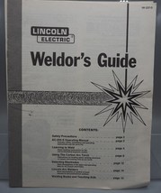 Lincoln Electric Weldor&#39;s Guide Instructions Manual-
show original title... - $32.01