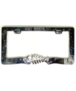 Dry Bones Surf Company Booster License Plate Frame METAL Chrome Californ... - $25.27 CAD