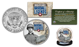 Joe Dimaggio - Military Baseball Army Genuine Jfk Kennedy Half Dollar U.S. Coin - £6.69 GBP