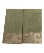 Avanti Amelia Fingertip Towels Embellished 11x18 Set of 2 Green Holiday ... - $36.14