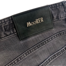 MOORER Japanese Fabric Mens Grey Cotton Jeans Handmade Tailored size 36 - £122.76 GBP