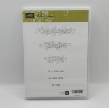 Stampin&#39; Up ! Sale-A-Bration Outlined Occasions Rubber Stamp Set Complete 126016 - £7.69 GBP
