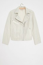 NWOT ANTHROPOLOGIE ROSSI EYELET MOTO JACKET by DOLAN LEFT COAST XS, S - £71.71 GBP