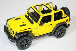 5 Inch - 2018 Jeep Wrangler Rubicon Soft Top - 1/34 Scale Diecast Model - YELLOW - £11.86 GBP
