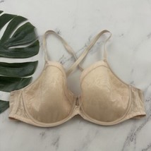 Soma Lightest Lift Perfect Coverage Bra Size 40 D Beige Floral Lace Underwire - £17.91 GBP