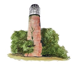 Little Cumberland Island Lighthouse Decal Sticker Car Wall Window Cup Cooler - £5.55 GBP+