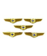 Airlines Pilot Wings Flight Attendant Costumes Gifts Badges Pins - £11.59 GBP