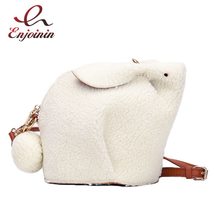 Snow White Bunny Design Small Pu Leather Crossbody Bag for Women 2022 Fashion Pu - £23.31 GBP