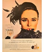 Vogue Cover Girl natural complexion 1964 vintage print ad - $10.32