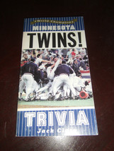 Minnesota Twins Trivia &quot;World Champion&quot; PB by Jack Clary Quinlan Press 1987 - £1.94 GBP