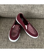 Harley Davidson Motor Cycles Girl Youth 13 Burgundy Sparkle Comfort Shoe... - $14.36