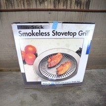 Stove Top Grill Smokeless Indoor Nonstick BBQ Griddle Pan Converts Stove to BBQ - £11.79 GBP