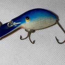 Vintage fishing lure glass eye blue/white - £14.99 GBP