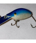 Vintage fishing lure glass eye blue/white - $362.15 MXN
