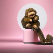 Folktails Folkmanis  Small Monkey puppet. Brown   10" Stuffed Animal 14" Tail - $24.74