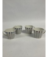 Arthur Percy  Porcelain Teacups Flower Design Blue - $380.09 MXN