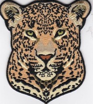 LEOPARD SEW/IRON PATCH EMBROIDERED PANTHER TIGER LION CHEETAH CAT BADGE - £5.49 GBP