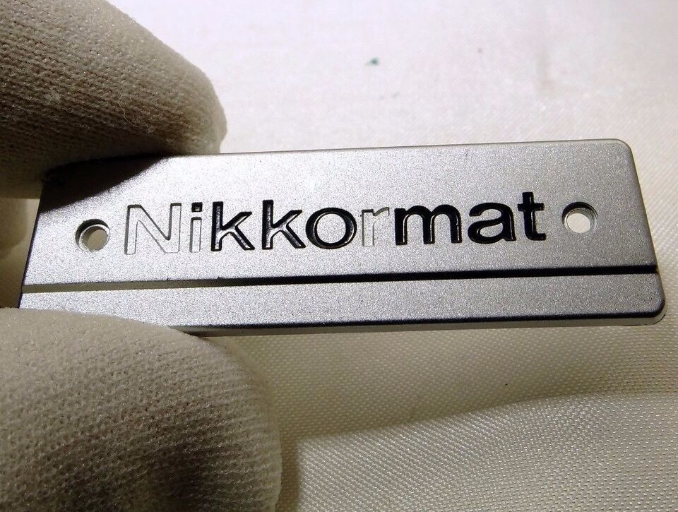 Nikon Nikkormat camera logo plate  decal only Parts - $16.32