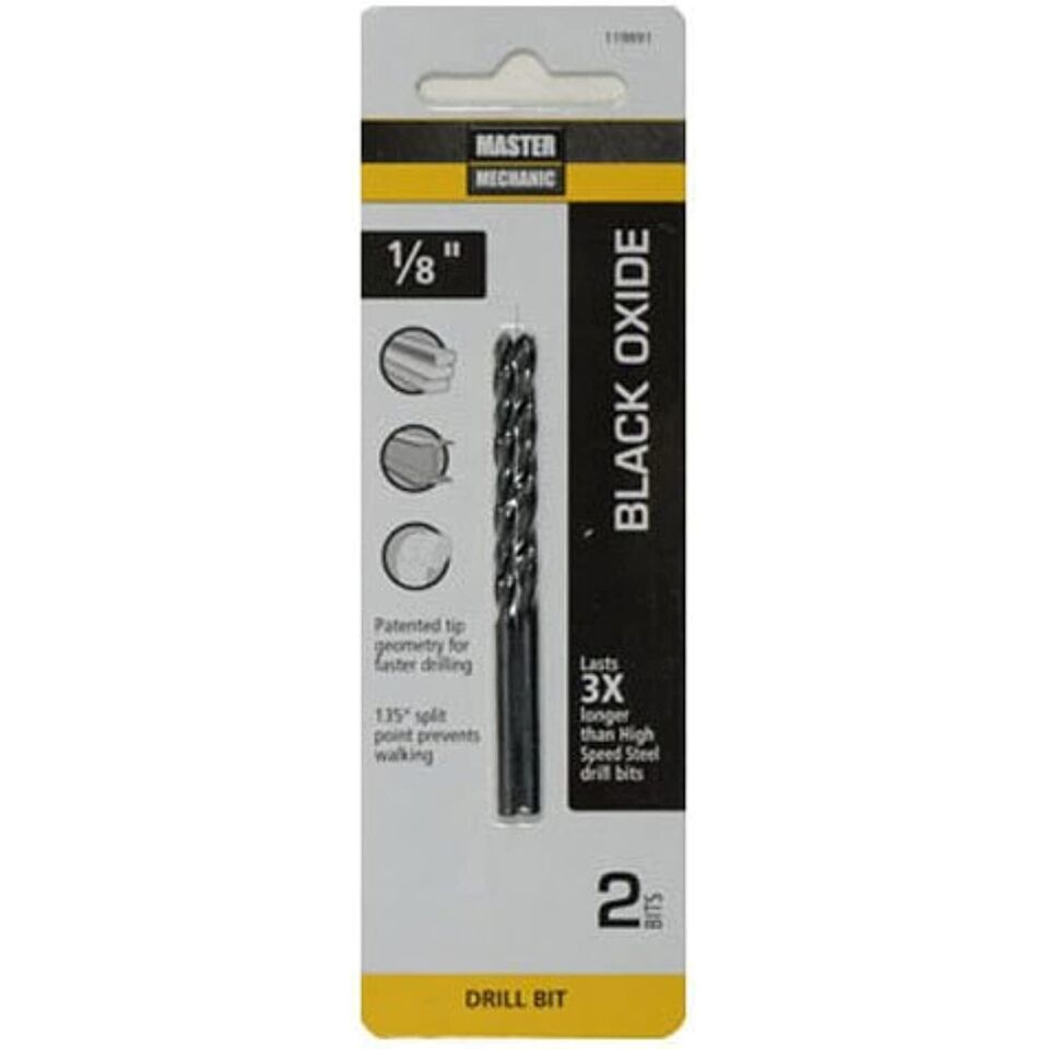 DISSTON COMPANY 119891 Drill Bit (2 Pack), 1/8 x 2-3/4&quot; - $17.27