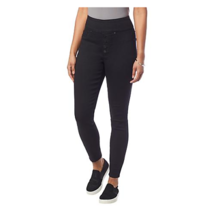 DIANE GILMAN Women&#39;s 4 Buttoned Skinny Fitted Styled Jeans (BLACK, 3X) 7... - £17.40 GBP