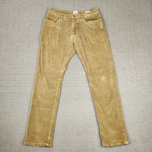 Flint and Tinder Pants Mens 36x32 Gray Tapered Slim Chino Corduroy Stretch - $753.61 MXN