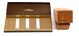 Cutco Block Cardboard Box Sleeves Studio 1751 Honey Oak Wood 8 Slot Knife +Extra - £33.24 GBP