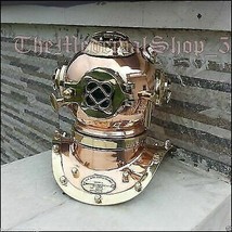 Antique U.S Navy Brass Divers Diving Helmet Mark V Mini Vintage handmade... - £88.20 GBP