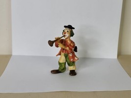 Vintage Amri Toriart Circus Clown with Horn Italy Hand Painted 3.5 Inch - £11.74 GBP