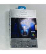 New! TypeS Plug &amp; Glow Automotive 4 Piece Smart App Controlled Micro Lig... - $18.99