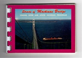 Mini Photo BOOKLET-STRAITS Of Mackinac BRIDGE-10 Photos With Discriptions BK33 - £3.10 GBP