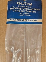 NOS Vintage quick mount Antenna Am Fm radio ch-78fm for crysler from 1978 - $37.04