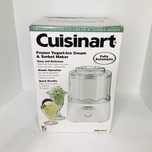 Cuisinart ICE-20 1-1/2 QT Automatic Frozen Yogurt Ice Cream Sorbet Maker - NEW - £39.41 GBP