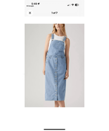 Levi’s Tico Denim Overall Jumper Midi Dress Cotton L - €40,25 EUR