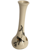 Flower Bud Vase Black Capped Chickadee Bird Hand Painted in Alaska Birdw... - £15.79 GBP
