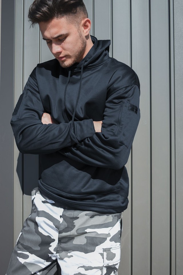 Rothco Black Concealed Carry Hoodie W 2 Passthrough Ports Quick Access S-5XL Item image 6