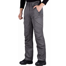 FREE SOLDIER Waterproof Snow Ski Insulated Pants | Grey | Sz Large (34-3... - £37.54 GBP